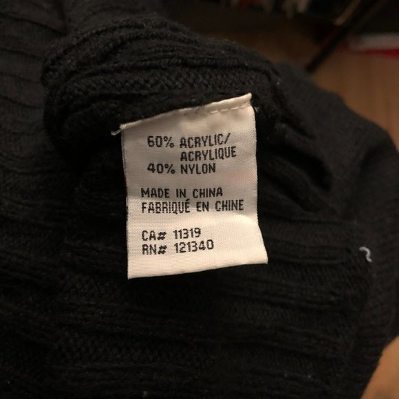 Black Knit Cowl Neck Tunic - Picture 7 of 10